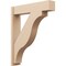 Ekena Millwork 8-in W x 36-in D x 44-in H Funston Block Rough Cedar Woodgrain TimberThane Outlooker, Primed Tan OUTUR080X36X44FST44RCPR - alternate 1